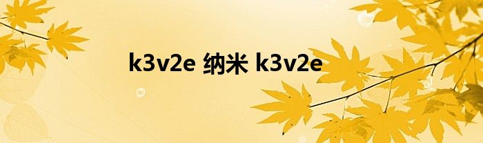 k3v2e 纳米 k3v2e 